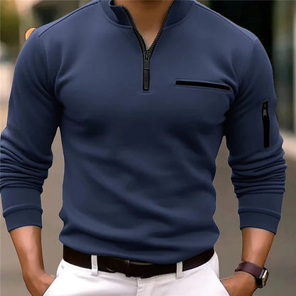 Louis | Polo zippé de qualité supérieure pour un style décontracté raffiné