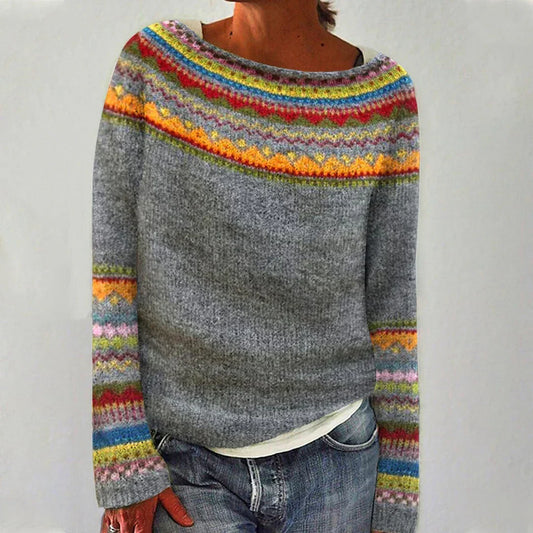Silvia ♡ Pull rétro d'automne