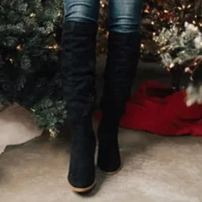 Pauline ♡ Bottes hautes en suède premium